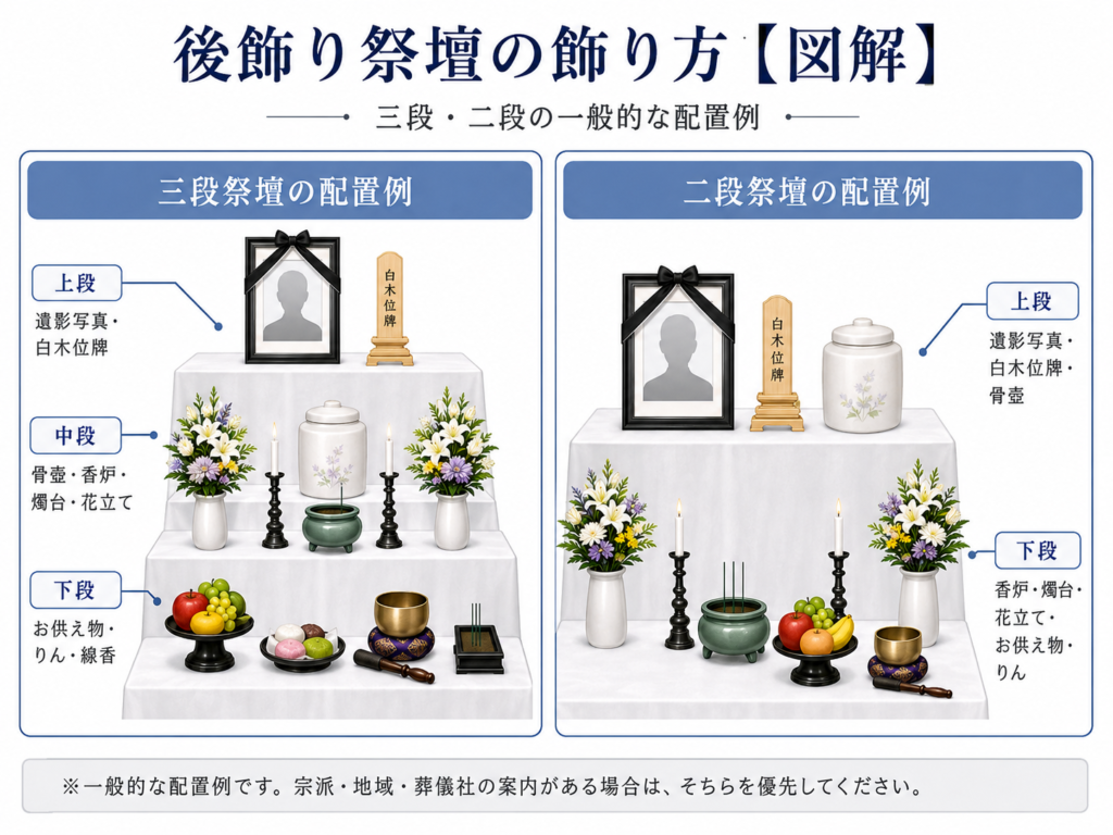 後飾り祭壇の飾り方【
