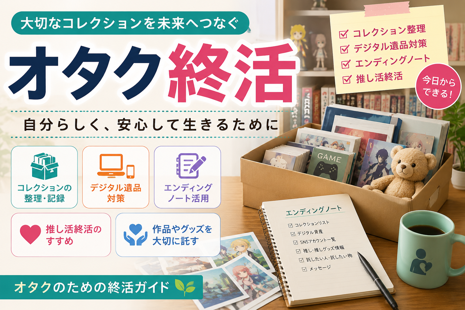 オタク終活完全ガイド|コレクション・デジタル遺品・推し活まで徹底解説