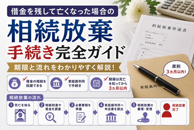 借金を残して亡くなった場合の相続放棄手続き完全ガイド｜期限と流れ