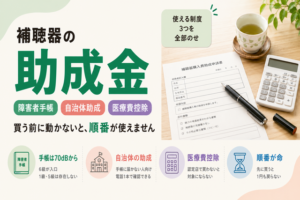 補聴器の助成金はいくら?障害者手帳の等級・医療費控除・申請の流れ