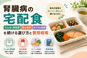 腎臓病の宅配食｜たんぱく質・塩分・カリウム制限を続ける選び方と費用相場