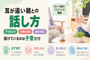 耳が遠い親との話し方7つのコツ|大声が逆効果になる理由と聞こえを補う道具
