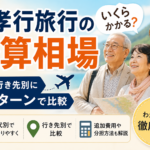 親孝行旅行の予算相場｜年代・行き先別に5パターンで比較