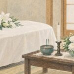 枕花はどこに置く？図解と相場｜誰が出すか・持参のマナーと服装